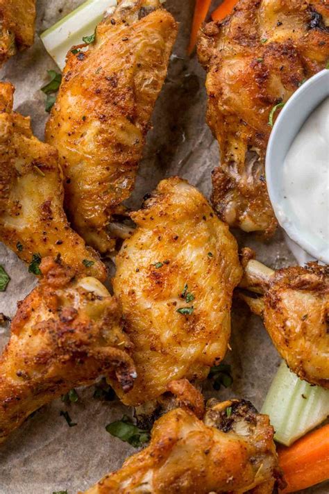 In a small bowl whisk together the baking. The best crispy oven baked chicken wings made with a ...