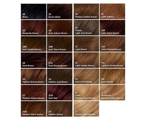 Clairol professional creme (soy4plex) color shade chart. These Hair Color Charts Will Help You Find the Perfect ...