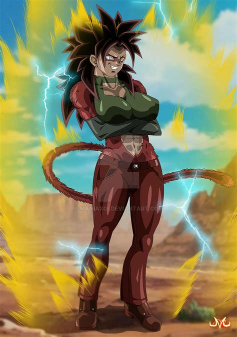 The dragon ball saiyans are known for being strong, but not all of them are built the same way. OC : Ion SSJ4 by Maniaxoi on DeviantArt