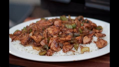 Once the veggies are ready go to, add the chicken and sauce mixture to the pan, and stir until the veggies and chicken are evenly. Black Pepper Chicken Stir Fry Recipe on a Weber grill ...