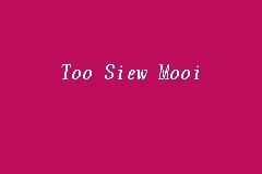 Check spelling or type a new query. Too Siew Mooi, Advocate and solicitor in Jalan Sentul