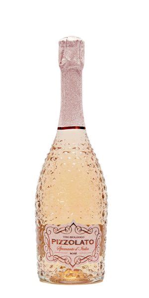 Pizzolato rosè organic sparkling wine is a sparkling rosé of great elegance, with its bottle in pink and its label rich in glittered details. Vinmonopolet Horeca