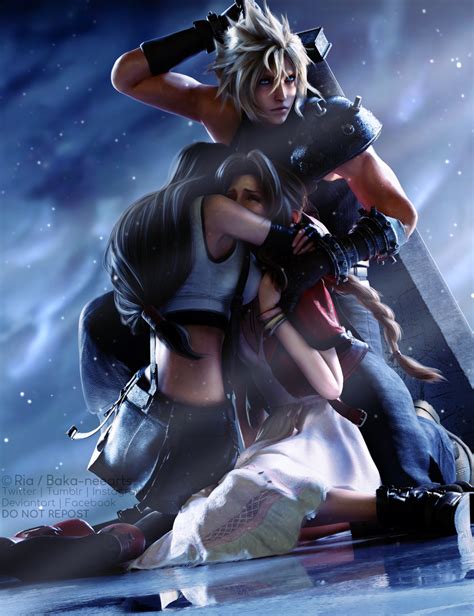 While playing final fantasy vii remake, you have the option to obtain three different dresses for to obtain cloud's dresses, it works a bit like aerith's, where you need to do specific side quests to to unlock the black and blue dress, you need to do the party never stops and a dynamite body side. *tifa | Tumblr