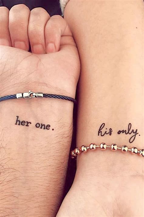 For example, you can add name initials of your loved ones or religious symbols to your bracelet tattoos to give them a special meaning. Symbolic And Meaningful Couple Tattoos To Strengthen The Bond