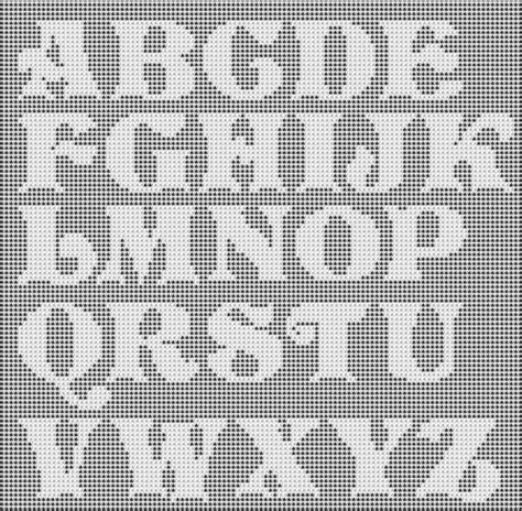 Knit, crochet, crosstitch.what will you make? List of Pinterest Filet Crochet Charts Alphabet Perler ...