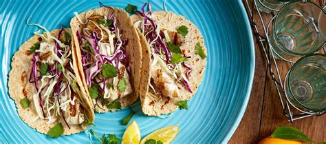 Free online calorie counter and diet plan. Simple Grilled Fish Tacos • La Tortilla Factory