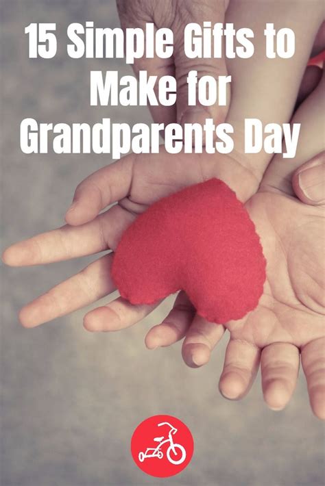 However, if there are more grandchildren than just you, this idea may help you kill a few. 15 Simple Gifts to Make for Grandparents Day ...