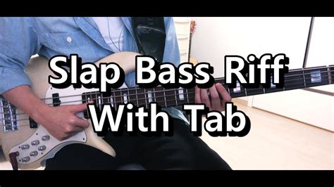 Next, let's talk about how slap is notated with tabs. Slap Bass Riff With Tab (난이도 중) - YouTube