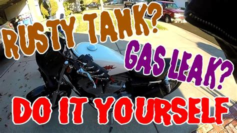 I ran across an old motorcycle tank thread somewhere on the web that my plan is to rinse it really well and get it as dry as possible, then throw in a gallon of gas with a teaspoon. Easiest Fix for Rusty Gas Tank & Why You Should DIY! - YouTube