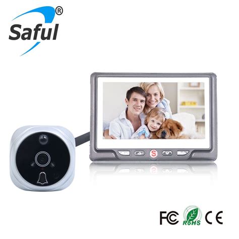 Best door peephole camera motion activated wifi. Aliexpress.com : Buy Saful 4.3 Inch Peephole LCD Visual ...