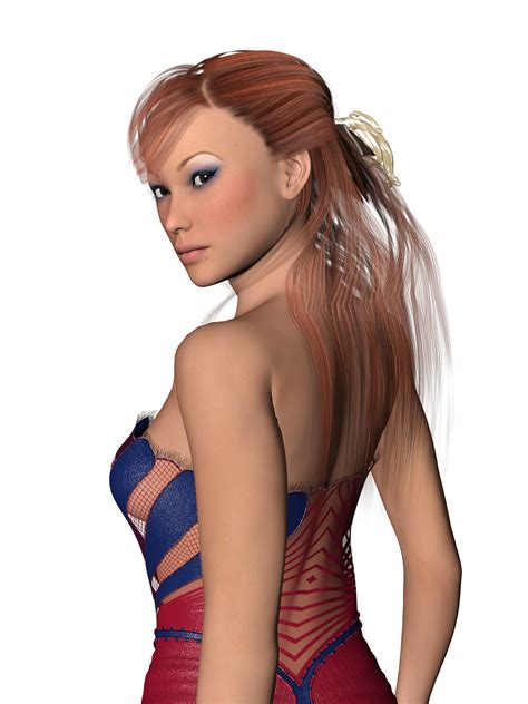 Beautiful Female 3d Model in Corset image - Free stock photo - Public ...