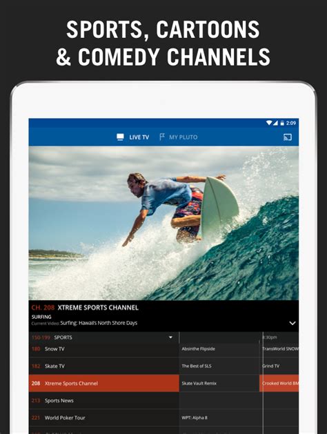 Hundreds of tv channels from various genres is available. Pluto TV - It's Free TV - Android Apps on Google Play
