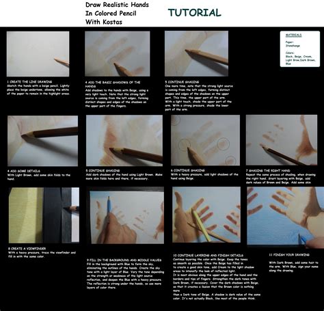 See more ideas about drawing tutorial, drawings, pencil drawing tutorials. Colored Pencil Drawing Tutorial - Draw Real Hands by ...