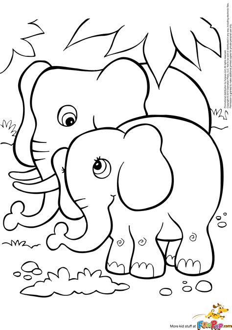 Free printable elephant coloring pages for kids. Free Printable Coloring Page Of Elephant - Coloring Home