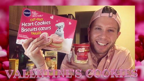 Sprinkle heart centers with sugar. BAKING PILLSBURY SUGAR COOKIES FOR VALENTINE'S DAY - YouTube