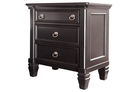 Ashley's bedroom furniture is make of hard wood and the selected veneer is make of fine walnuts. Greensburg Nightstand by Ashley HomeStore, Black ...