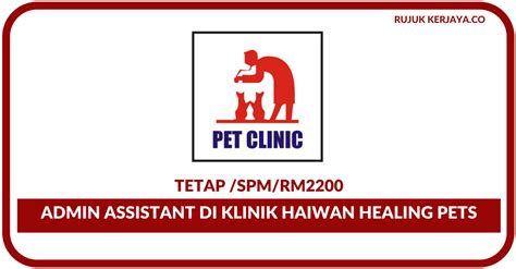 As a foreigner in kl it has been hit and miss with human clinics, let alone animal ones. Klinik Haiwan Healing Pets Sdn Bhd • Kerja Kosong Kerajaan
