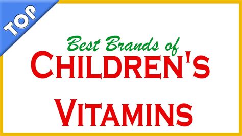 Ok, with all that in place, let's discuss our findings on the best supplement options based on the criteria we've discussed above. Best Brands of Children's Vitamins - YouTube
