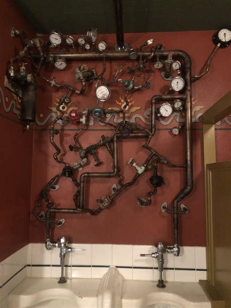 Need something for an even tighter space? The exposed plumbing of this bathroom (and yes, all the ...