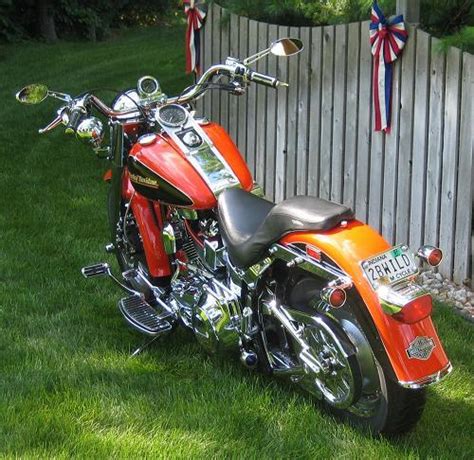 The legendary fat boy motorcycle that defined contemporary custom style for decades has outdone itself. 2001 Harley-Davidson® FLSTF/I Fat Boy® (ORANGE & BLACK ...