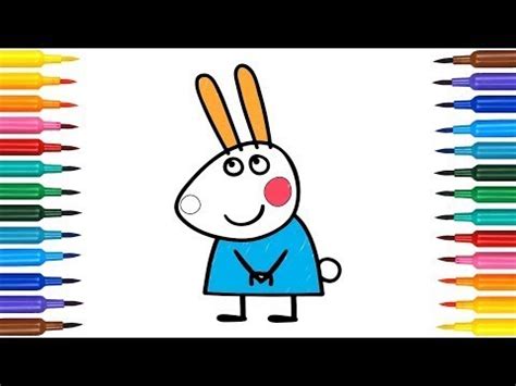 Boys and girls can take a hands on approach to study top 35 free printable peppa pig coloring pages online. How to Draw Rebecca Rabbit | Coloring Pages | Drawing ...