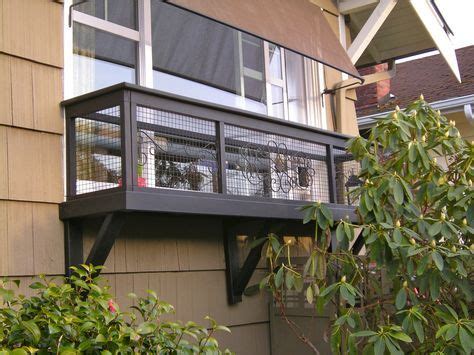 The cats go outside but i did not want to let them run free. Cat Enclosures Seattle - Catio Spaces: window box | Cat ...