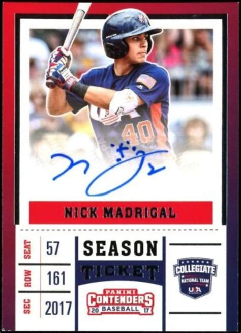 Find rookies, autographs, and more on comc.com. Future Watch: Nick Madrigal Rookie Baseball Cards, White Sox