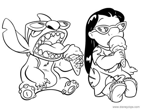 Disney kleurplaten lilo stitch afbeeldingen silhouet. Stitch Coloring Pages For Kids - Visual Arts Ideas