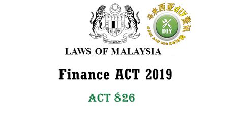 Further, in may 2015, the 11. Finance ACT 2019 - malaysia DIY info