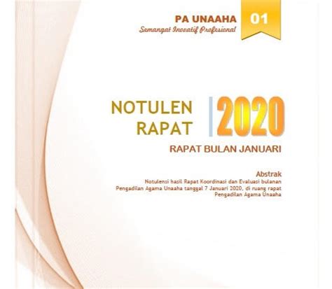 Demikian surat undangan ini kami sampaikan, diharapkan semua pengurus dapat menghadiri rapat tersebut. Contoh Laporan Notulen Rapat - Guru Paud