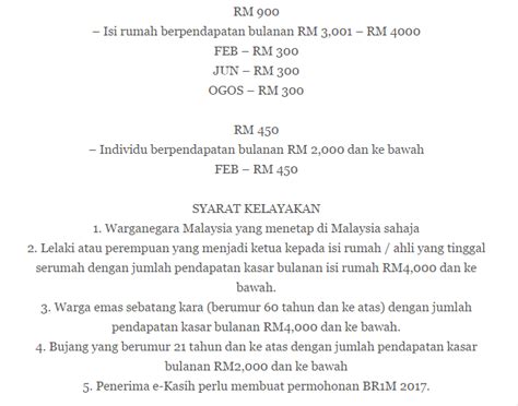 Permohonan br1m untuk tahun 2017 telah diluluskan. JAdual Tarikh Pembayaran BR1M 2017. (MOHON SHARE ...