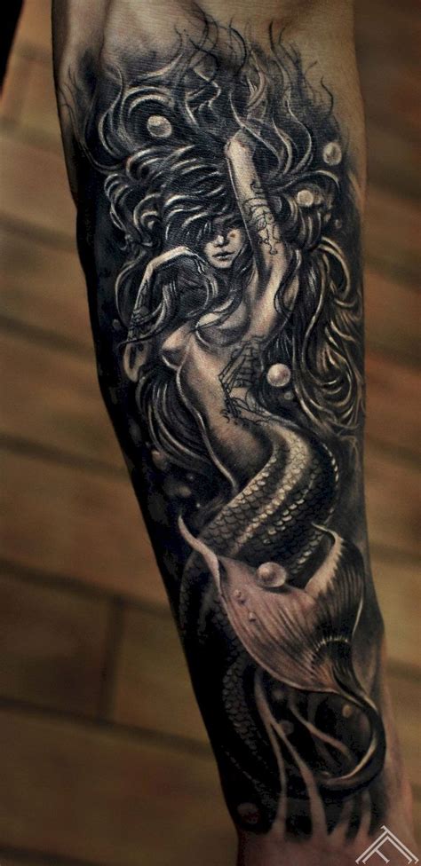 Nautical sleeve tattoos are a unique way to honor our seafaring ancestors as well as celebrate the spirit of the true adventurer, who fears neither the depths nor the monsters that lurk within them. 34 Romantic Look with Tattoo 'Love' for Men | Mermaid ...
