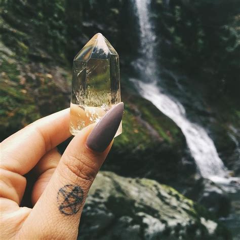 Hold the stones under running water. Natural Citrine Waterfalls. Cleansing your healing ...