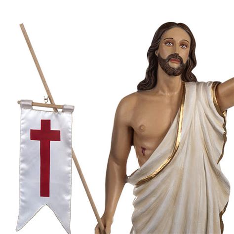 Parroquia cristo resucitado (diócesis del alto valle del río negro e integrante de la familia marianista de argentina) secretaría: Cristo Resucitado 85 cm polvo de mármol pintado | venta ...