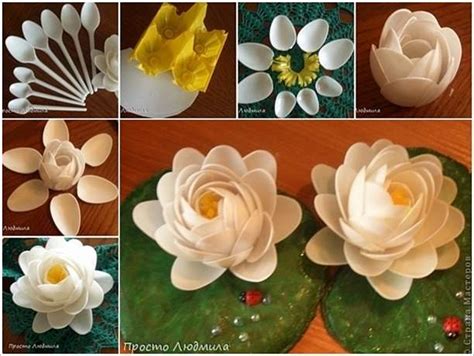 Kreasi menakjubkan vas bunga dari sendok plastik || best out of waste || plastic spoon craft ideas. Kreasi bunga lily dari sendok plastik | SCI Pusat