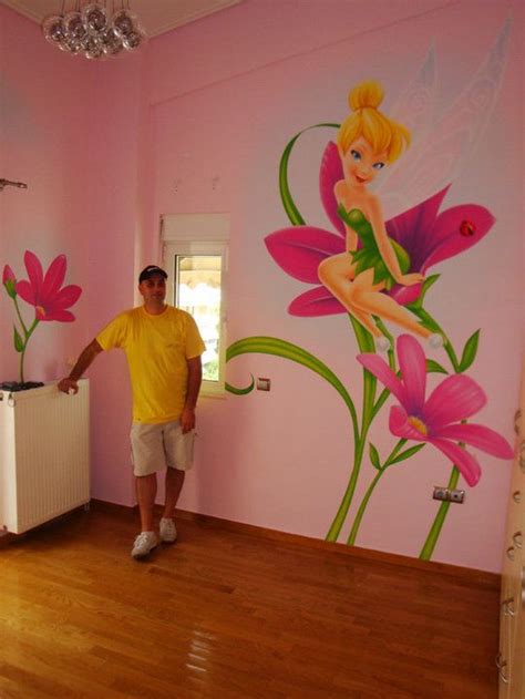 Turn any tinker bell bedroom into pixie hollow with murals and artwork. TINKERBELL ROOM 1 | Disney room decor, Disney decor ...