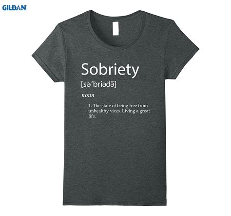 GILDAN Sobriety Definition T Shirt Sobriety Gifts End Addiction-in T ...