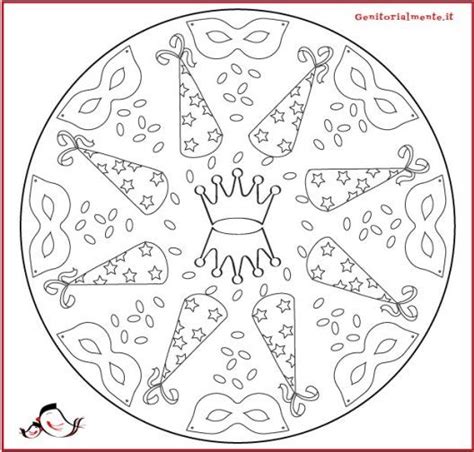 Für fasching, fasnacht und karneval: Mandala Fasching : Mandala di carnevale da stampare e ...