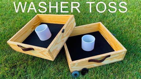 This simple, but exciting game will bring an the washer's game has rules and a scoring method to measure skill. Washer Toss Game | How To Build and Play - YouTube