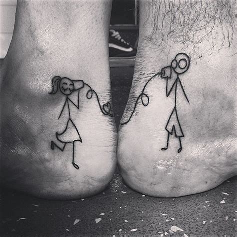 Tattoos on pinterest | disney couple tattoos disney tattoos and peter. 31 Adorable Matching Tattoos For Couples -DesignBump