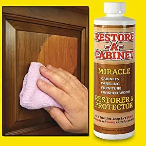 This polish is specially designed to fill in scratches, seal, and protect wood cabinets. Amazon.com: Restore A Cabinet: Home & Kitchen