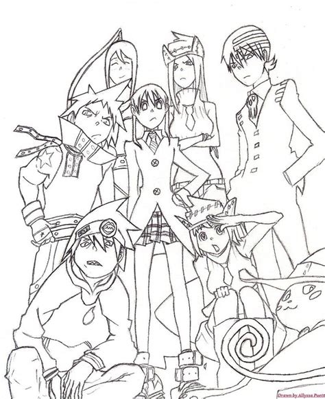 Supercoloring.com is a super fun for all ages: Pin by spetri on LineArt: Soul Eater | Coloring pages ...