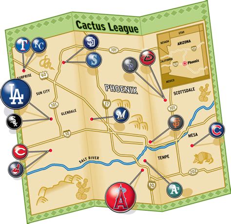 View the cactus league stadiums map to find your team's stadium. Cactus League hot spots - Orange County Register