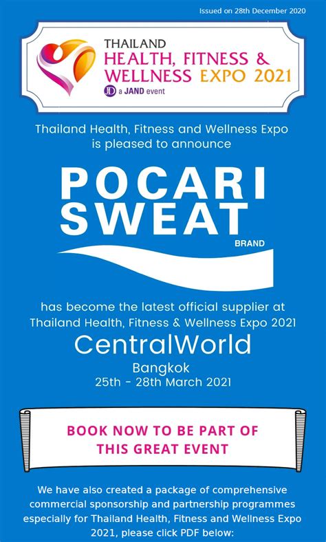 Thailand Health, Fitness and Wellness Expo 2021 - Thailand ...