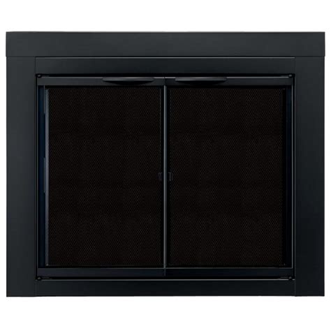 If you are looking for glass that can withstand higher temperatures, we suggest that you use ceramic glass. Pleasant Hearth Alpine Small Glass Fireplace Doors-AN-1010 ...