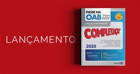 .na oab para a 2ª fase da oab, na qual o examinando irá encontrar teoria, modelos de peças, questões e peças comentadas das provas da oab/fgv, bem como enunciados de súmulas dos. Lançamento da obra "Passe na OAB 1ª Fase FGV - Completaço ...