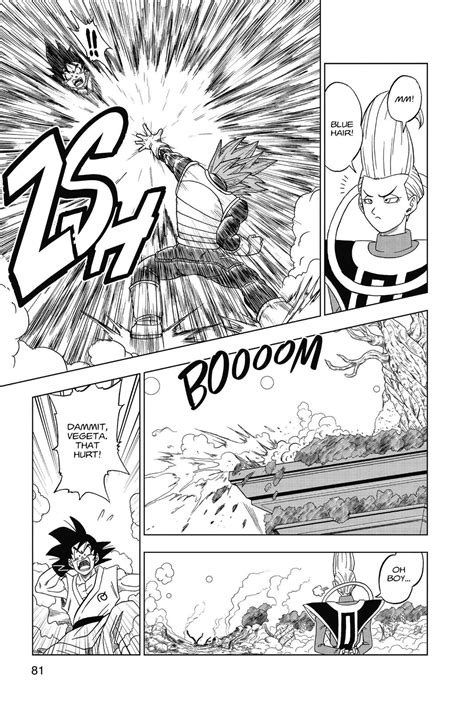 Beerus chiede informazioni a goku e re kaioh riguardo al super saiyan god, ma senza risultati. Dragon Ball Super Chapter 005