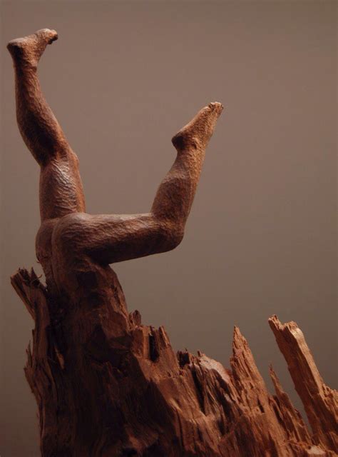 Some were roughed out with a chain saw. Wood carving contemporary figurative art sculpture by ...