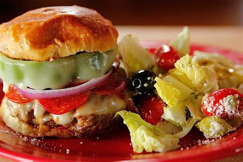 Kosher salt and freshly ground black pepper. The Pioneer Woman's pizza burgers | Ree Drummond | Pizza ...