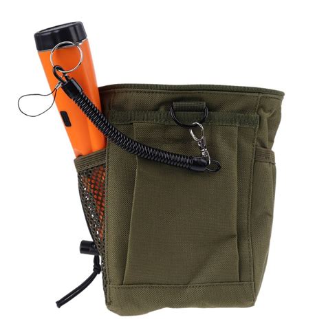 The drop leg bag & holster is the solution for keeping your pin pointer within reach at all times. Metal Detector Pouch Bag Digger Supply Waist Detecting ...